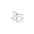 Plafonieră moderna cromata LED 32W/3264lm/3000K, Spell 01-2222 Redo