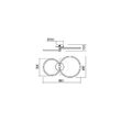 Plafonieră moderna cromata LED 43W/4386lm/3000K, Spell 01-2224 Redo