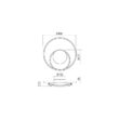 Aplica/plafoniera moderna alba LED 26W/2610lm/3000K, Torsion 01-1789 Redo