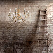 Candelabru clasic din rasina alb antichziat 8xE14/40W, FIRENZE SP8 012872 Ideal Lux