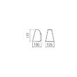 Aplica exterior maro dispersor sticla IP44 1xGU10/35W, Alvar 9530 Redo