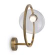 Aplica LED moderna Lunare alama asimetrica abajur transparent Ø32cm 5W, Maytoni