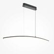 Lustra LED moderna Curve neagra abajur alb L98cm 15W, Maytoni