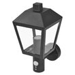 Aplica exterior IP44 neagra senzor PIR 1×E27/15W LED Adenia ZGB040P Emos
