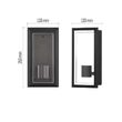 Aplica exterior IP44 neagra 1×E27/15W LED Malva ZGH010P Emos