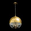 Lustra moderna Fermi aurie abajur transparent Ø30cm, Maytoni
