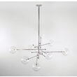 Candelabru modern cu 8 brate din alama masiva si abajururi din sticla suflata, RD 15, B080 Schwunghome