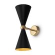 Aplica moderna Vesper aurie abajur negru L12cm, Maytoni