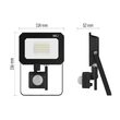 Proiector LED cu senzor de miscare, 20W, lumina neutra 4000 K, 2000lm, IP44, negru, ZS2323 Emos