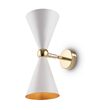 Aplica moderna Vesper aurie abajur alb cu auriu L12cm, Maytoni