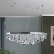 Candelabru cristal modern crom Crystalriver 21xG9/33W, LU 2517/120x45 CHROM Orion