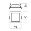 Spot LED incastrat 8W/3000/4000/6000K XEvo CCT EVS01CCT SWH Arelux
