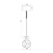 Lampadar modern crom abajur textil argintiu 1xE27, Astrid 01-1179 Smarter