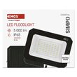 Proiector LED cu senzor de miscare, 50W, lumina neutra 4000 K, 5000lm, IP44, negru, ZS2343 Emos