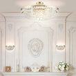 Candelabru cristal clasic Ottilia auriu Ø65cm, Maytoni