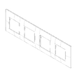 Rama cvadrupla carbon matt, NEVE UP Vimar, VIM-09668.14