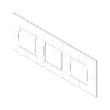 Rama tripla carbon matt, NEVE UP Vimar, VIM-09666.14