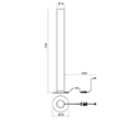 Lampadar LED modern alb 57W/3000K Pilon 01-3012 Redo