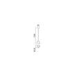 Lustra moderna alba abajur metalic LED 6W/540lm/3000K, Lolli 01-1495 Redo