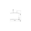Lustra moderna alba abajur metalic LED 6W/540lm/3000K, Lolli 01-1497 Redo