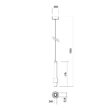 Lustra moderna alba inel decorativ cromat LED 6W/672lm/3000K, Tycon 01-1992 Redo