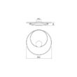 Plafonieră moderna bronz LED 30W/3300lm/3000K, Torsion 01-1792 Redo