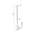 Aplica moderna Stick alama intrerupator picior LED 36W/3925lm/3000K, 01-2792 Redo