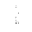 Lustra moderna Yona aurie opal LED 5W/567LM/3000K, 01-2702 Redo