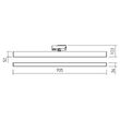 Proiector LED liniar pe sina reglabil orizontal 0 - 355° 36/4000K/4608lm XLine LT02NW SBK Arelux