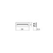 Aplica exterior alba incastrabila IP54 LED 6W/624lm/3000K, Igor 9091 Redo