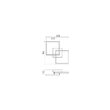 Aplica/plafoniera moderna LED alb mat, Klee 01-1641 Smarter