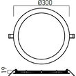 Downlight LED incastrat XFLAT 30W 4000K CRI.82 IP40 110° Arelux FTR300NW MWH