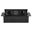 Priză încastrabilă birou 3x2P+E tip Schuko, OR-GM-9034(GS)/GR Orno