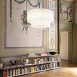 Lustra moderna cu cristale abajur textil 10xE27/60W, Opera SP10 165011 Ideal Lux