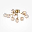 Plafoniera moderna Dallas aurie abajur chihlimbar Ø60cm, Maytoni