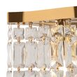 Lustra cristal transparent moderna Dune aurie L93cm, Maytoni