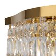 Plafoniera cristal transparent moderna Dune aurie Ø45cm, Maytoni