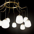Candelabru modern alama satinata 10xG9/15W, KAROUSEL SP10 206394 Ideal Lux