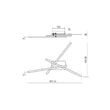 Aplica/Plafoniera LED moderna bronz mat 26W/1686lm/3000K, Yuno 01-2967 Smarter