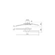 Aplica/Plafoniera LED moderna bronz mat 14W/1060lm/4000K, Yuno 01-2964 Smarter