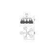 Plafoniera moderna Edison 01-1577 Smarter