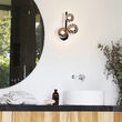 Aplica moderna neagra abajururi sticla fumurie 3xG9/15W, Perlage AP3 271439 Ideal Lux
