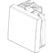 Pulsant alb, 2m, 1P NO, 10A, NEVE UP Vimar, VIM-09008.2