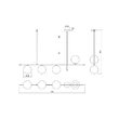 Lustra moderna negru mat+auriu abajururi sticla opal 4xE14/28W, Essential 01-2949 Smarter