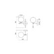 Aplica moderna stanga negru mat+auriu abajur sticla opal, E14/28W, Essential 01-2945 Smarter 