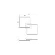 Aplica/plafoniera moderna LED alb mat, Klee 01-1642 Smarter