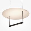 Lustra LED moderna Ambience neagra abajur alb Ø60cm 30W, Maytoni