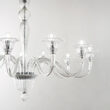 Candelabru clasic sticla transparenta 8xE14/40W, BRIGITTA SP8 199382 Ideal Lux