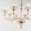 Candelabru clasic din sticla ambra 8xE14/40W, DANIELI SP8 159973 Ideal Lux