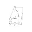 Lustra moderna neagra abajururi sticla opal 3xE14/28W, Volley 01-2718 Smarter